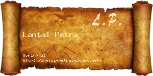 Lantai Petra névjegykártya